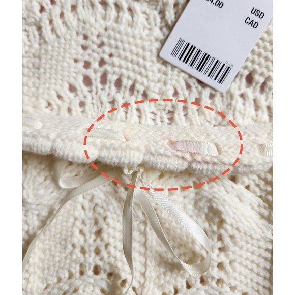 UO Blaire Crochet Square Neck Sweater - Picture 6 of 6